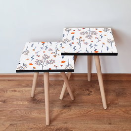 Hanah Home Mesa Nido 2 Piezas - Blanco